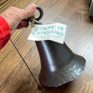 Gorgeous handmade bell with clacker by New Mexico artist in Sante Fe.